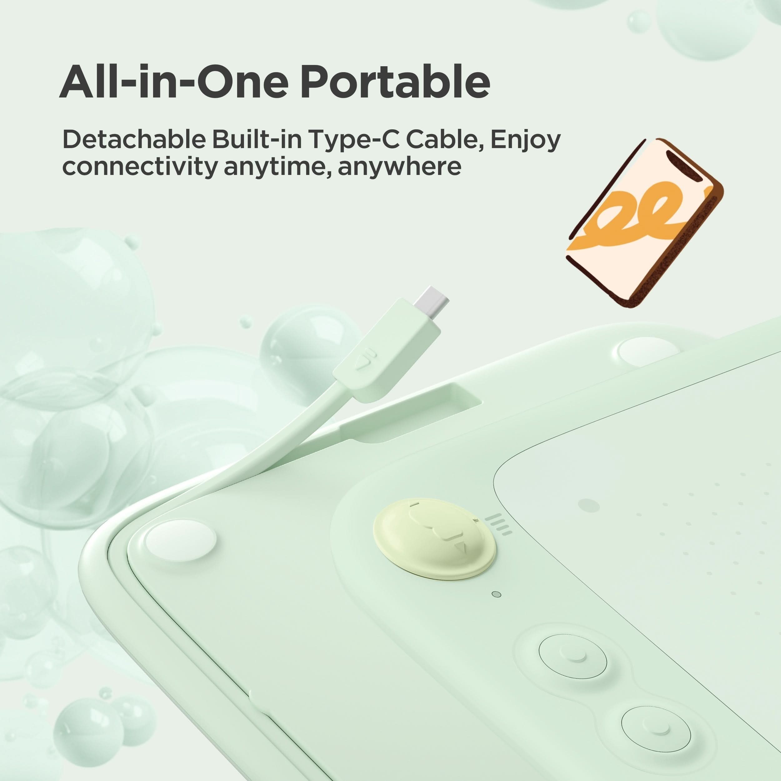 UGEE Q6 Portable Drawing Tablet - Green
