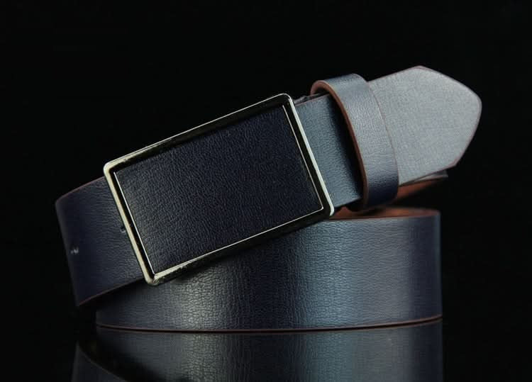Men's Retro Leather Belt with Alloy Smooth Buckle – Antique Style