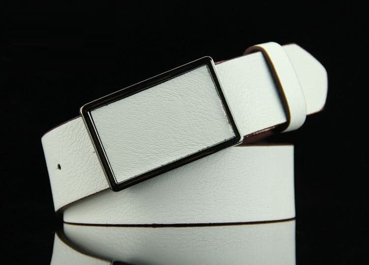 Men's Retro Leather Belt with Alloy Smooth Buckle – Antique Style