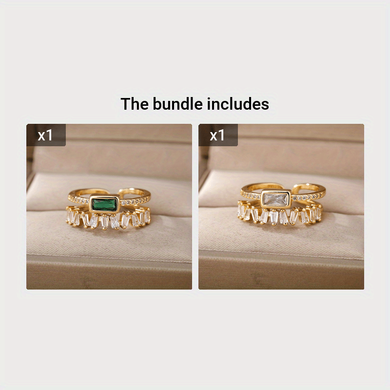 Boho Style Double Layer Copper Ring