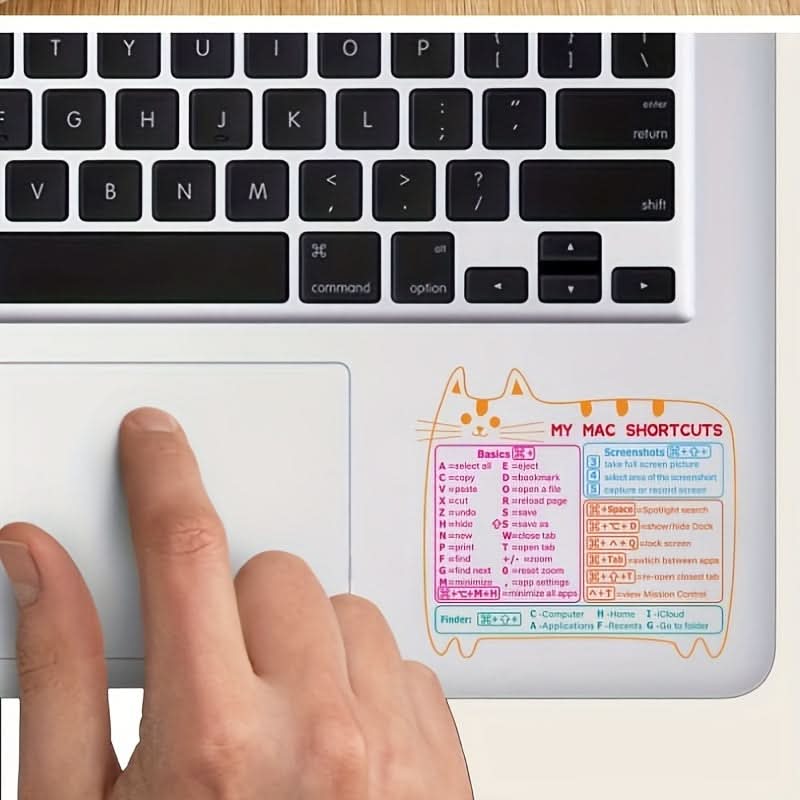 2 Pack Reusable Keyboard Shortcut Stickers – Glossy Decals