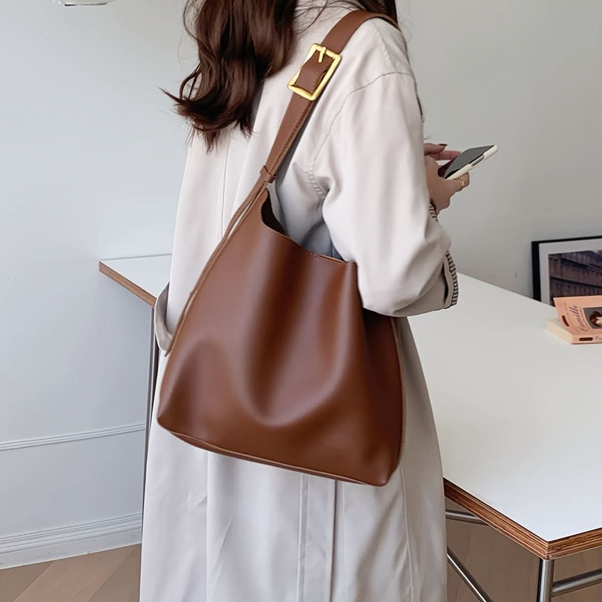 Stylish Casual Coin Purse and Tote Bag Set