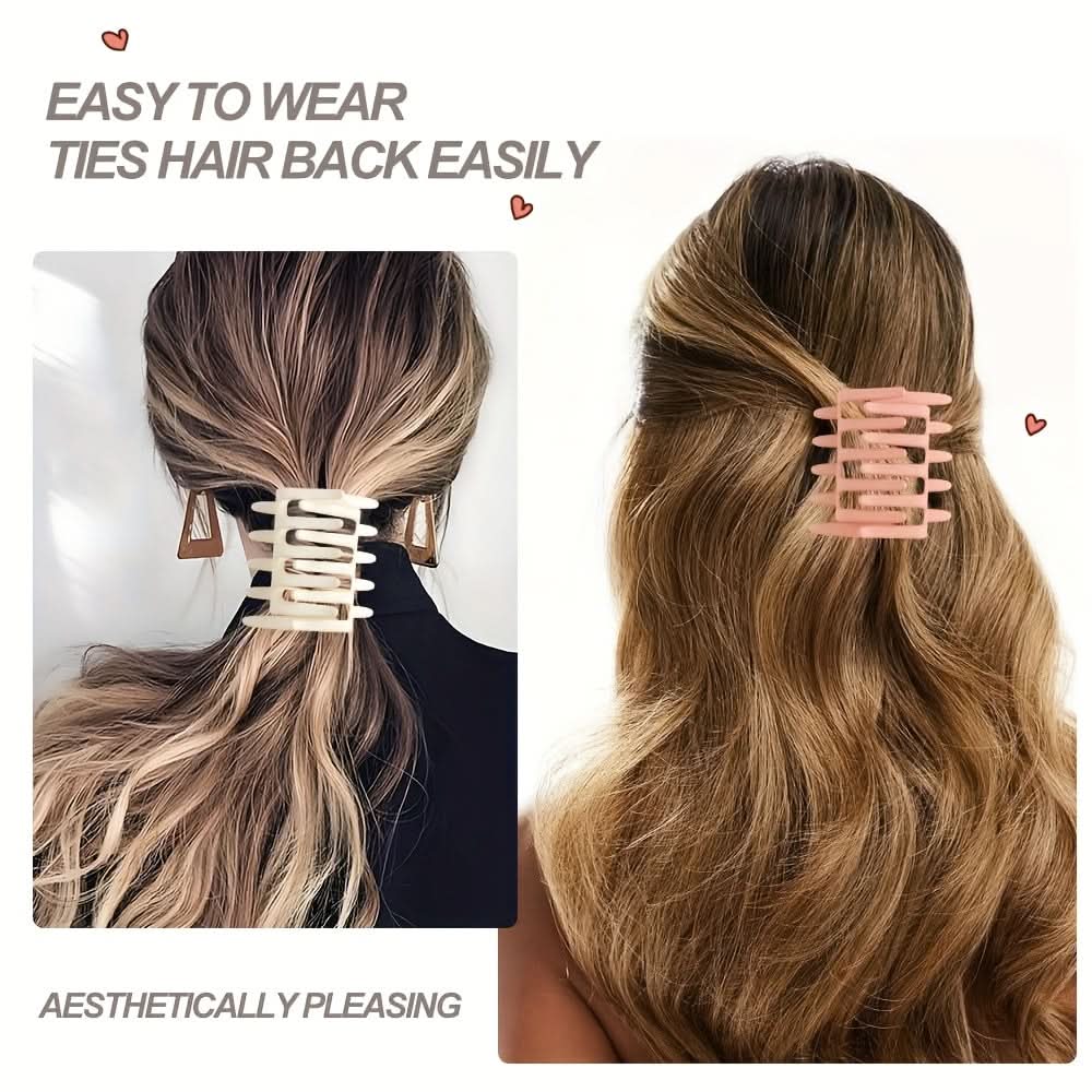 Chic Cross-Style Hair Clip – Medium-Sized, Durable