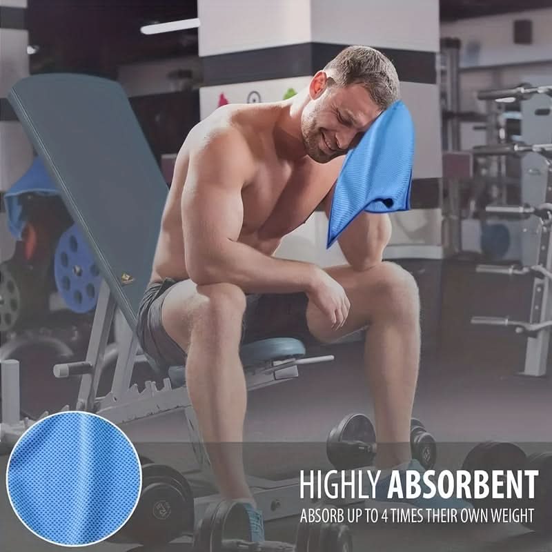 Ultra-Absorbent Quick-Dry Sports Towel Set with Cooling Ice Blanket