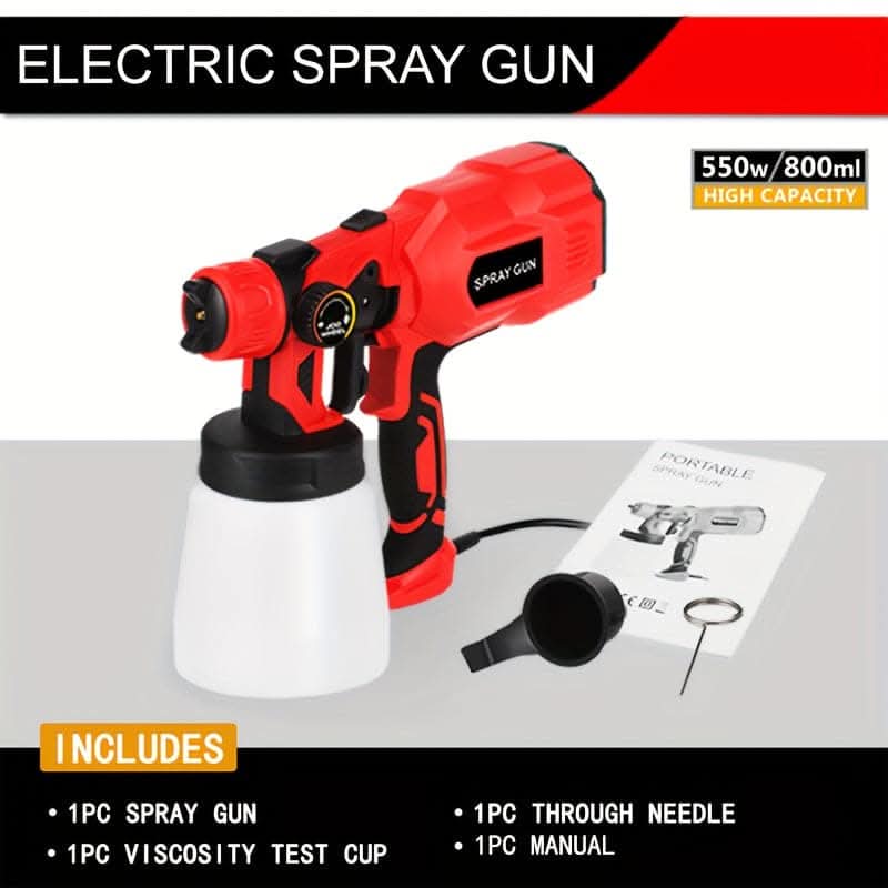 550W High Power HVLP Paint Spray Gun