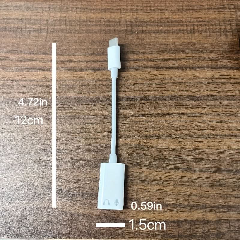 Universal Type-C to 3.5mm Headphone Adapter for iPhone 15