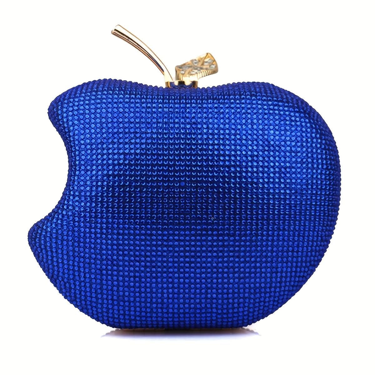 Rhinestone Apple-Shaped Clutch – Party Bag