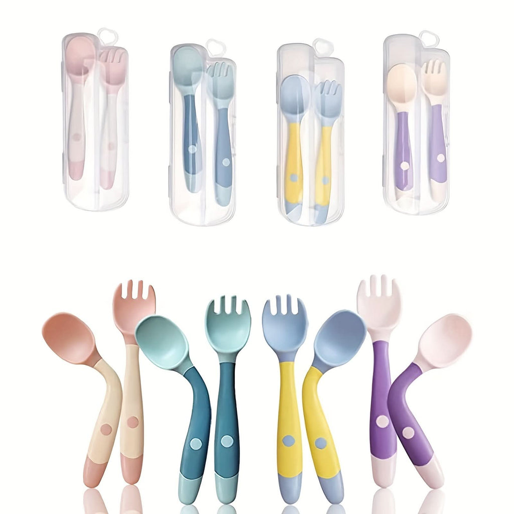 Youngsters Training Fork & Spoon Set with Meal Box