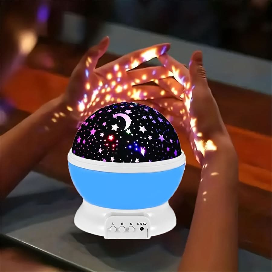 360° Rotating Moon Star Light Projector