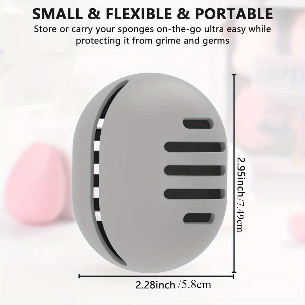 4PCS Beauty Blender Holder – Breathable Makeup Sponge Storage Case