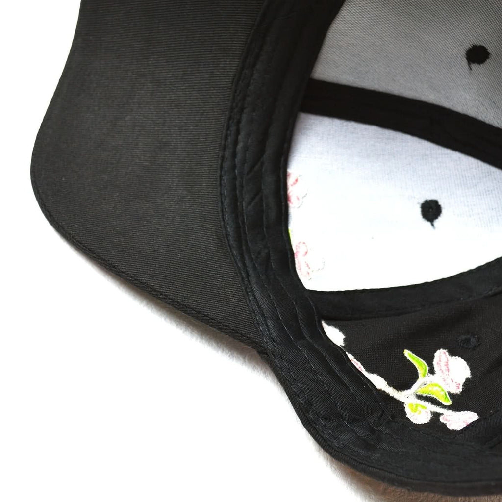 Women’s Floral Embroidered Baseball Cap – Adjustable Lightweight Polyester Hat