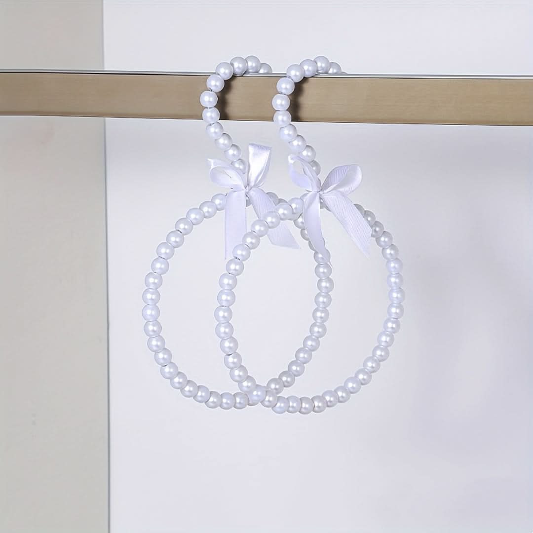 2-Pack Decorative Scarf Ties with Diamond Bead & Bow Accents