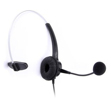 RJ11 Telephone Headset with Noise Cancelling Microphone & Earphone – Wired On-Ear Headphones