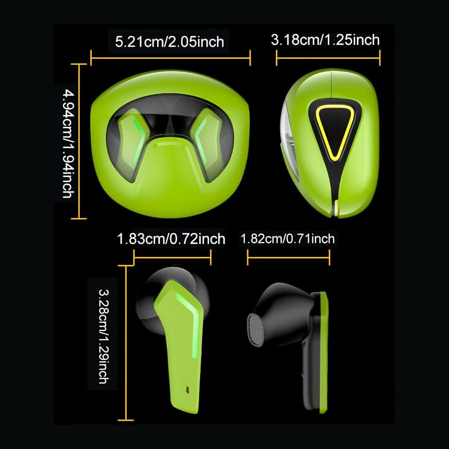 Wireless Gaming Earphones with Low Latency & ENC Noise Reduction, HIFI Sound