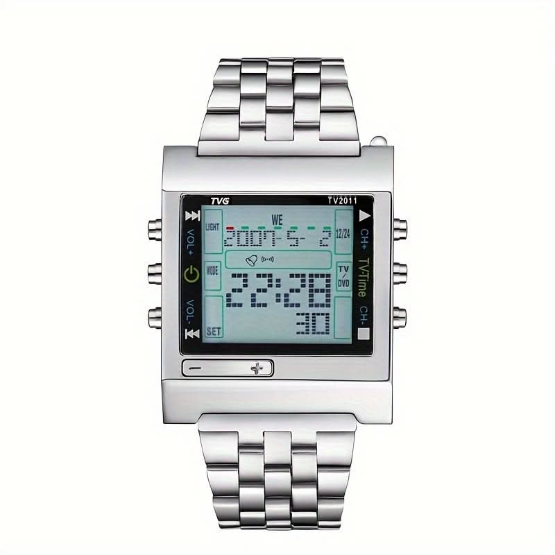 Men's Sporty Square Digital LED Watch