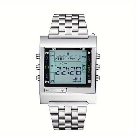 Men's Sporty Square Digital LED Watch