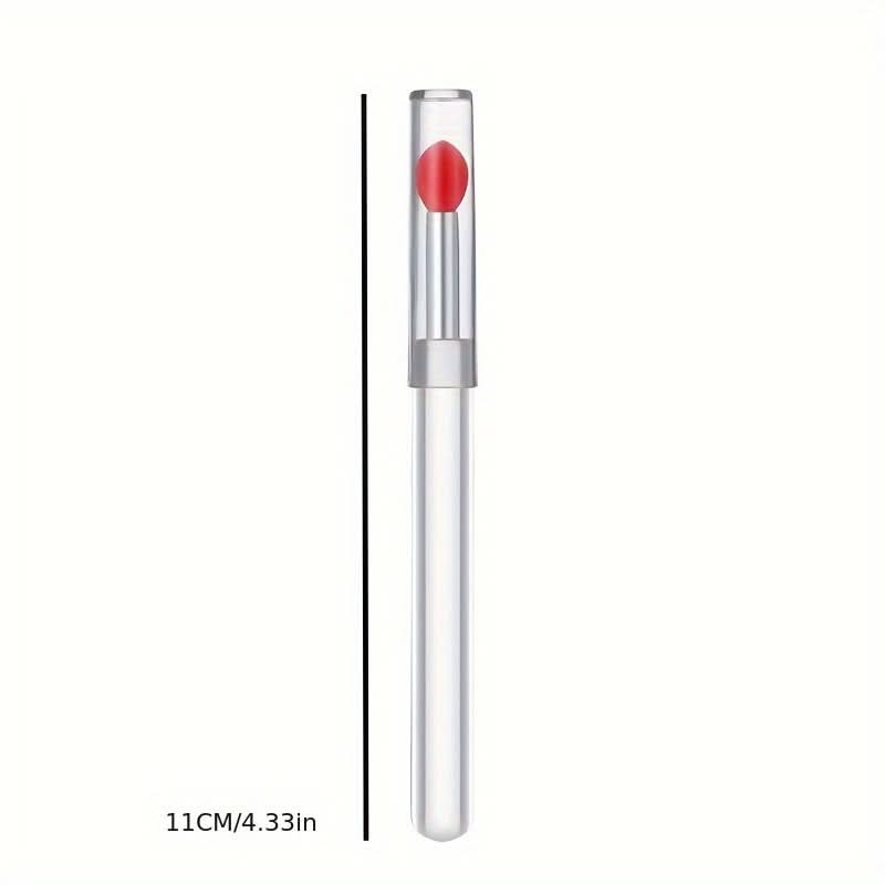 Reusable Silicone Lip Brush with Cap – Soft, Flexible, Hygienic, Travel-Friendly
