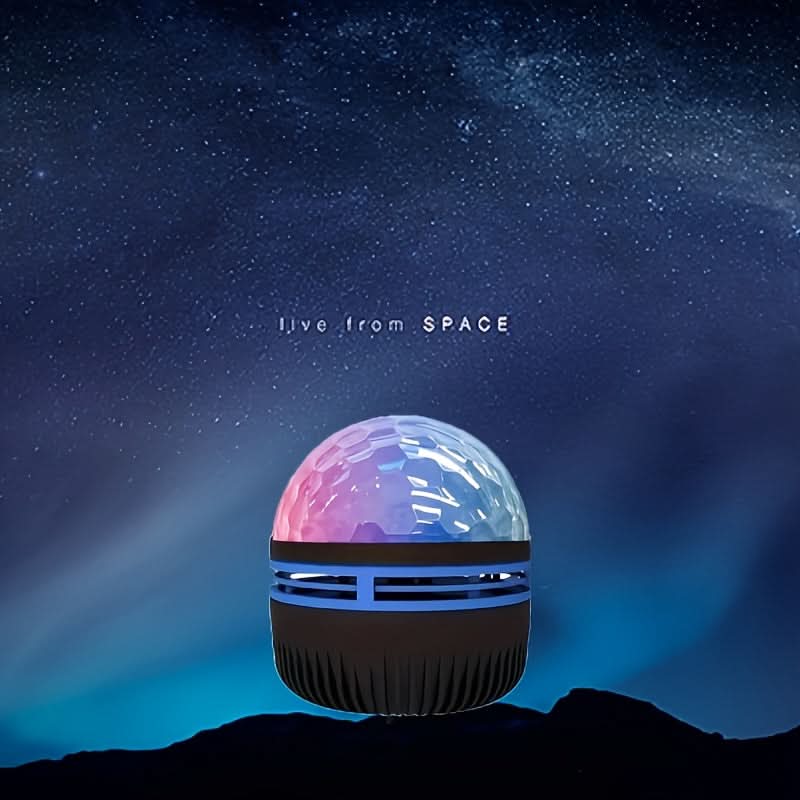 USB Galaxy Projector – Starry Sky & Ocean Wave Night Light, 7 Color Patterns