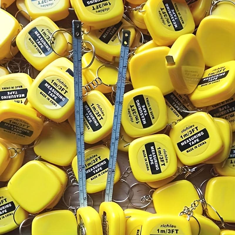 10-pieces Stainless Steel Mini Tape Measures