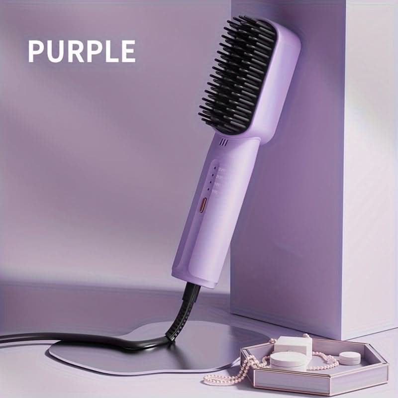 Ceramic Mini Hair Straightening Comb, 4 Temp Settings