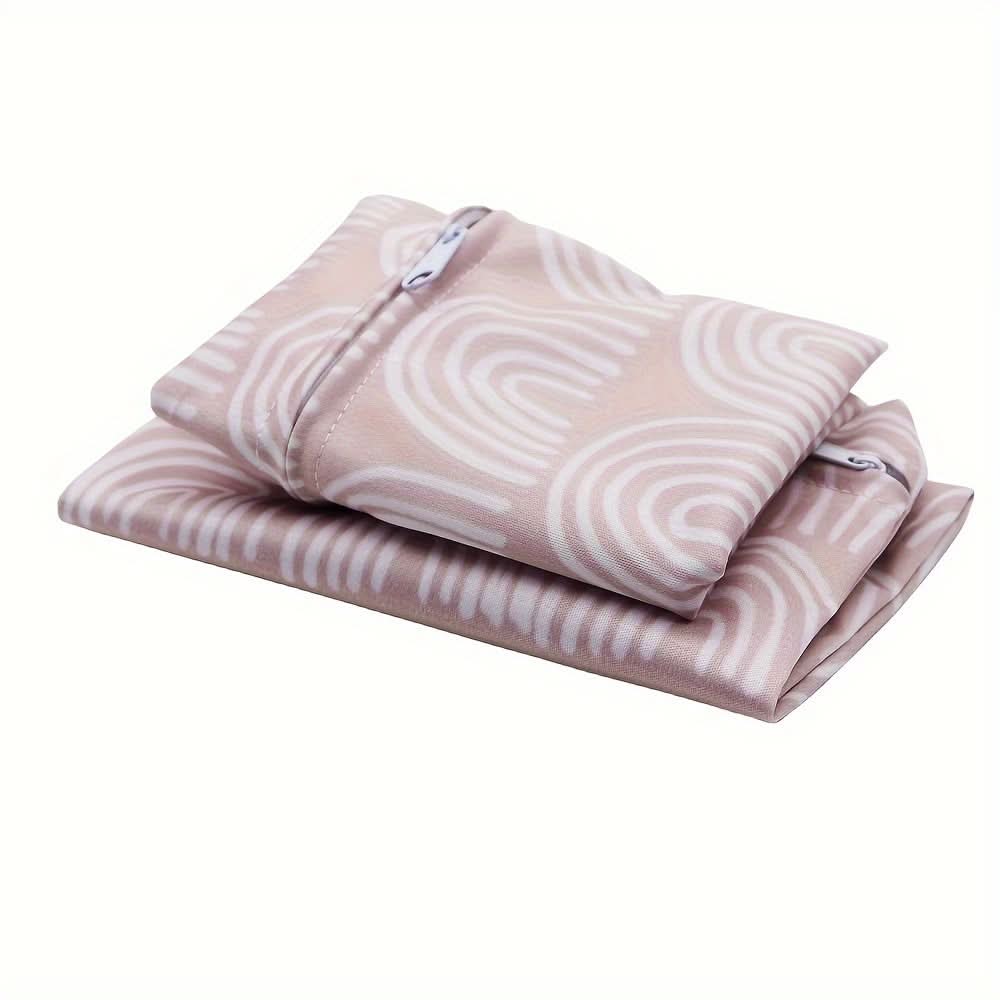 2pcs Waterproof Rainbow Diaper Bags, Reusable Pouches