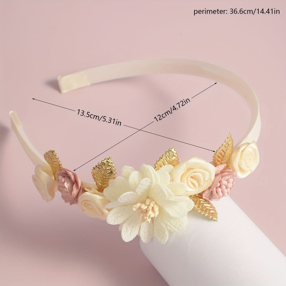 Vintage Floral Leaf Hair Band for Women