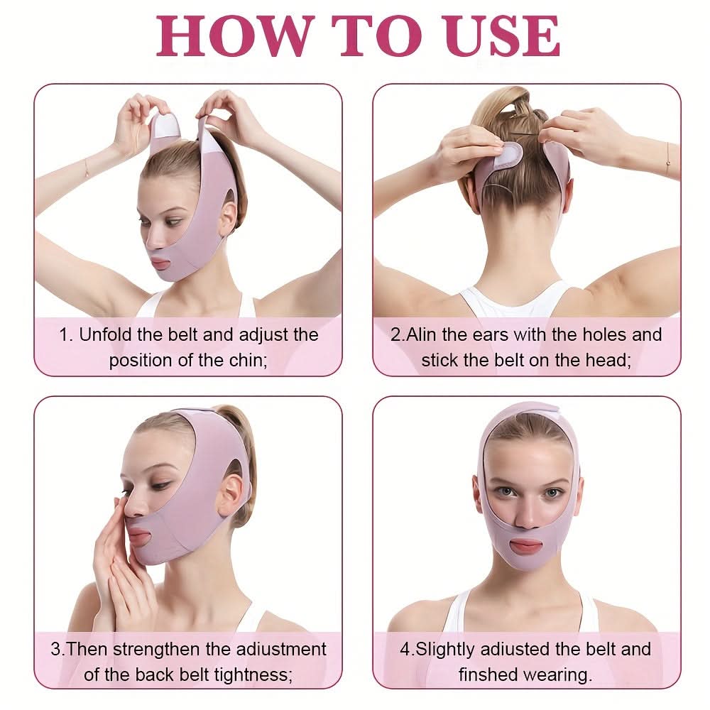 V-Face Sculpting Belt - Ultra-Thin Breathable Lifting Mask for Women