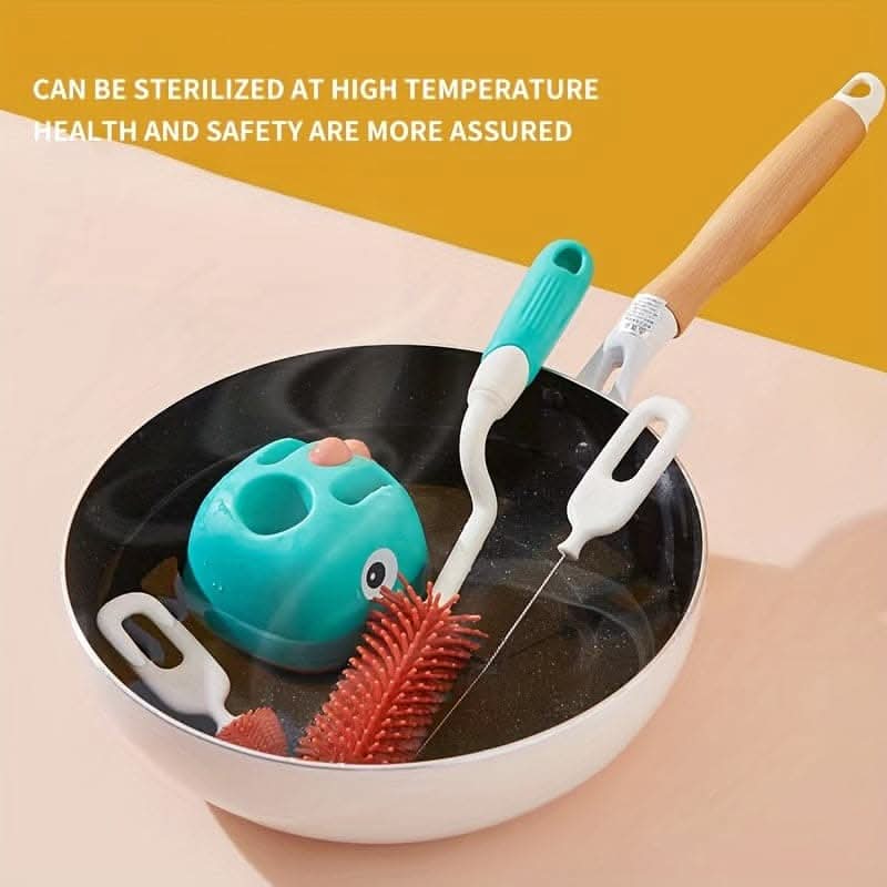 3pcs Silicone Bottle Brush Set