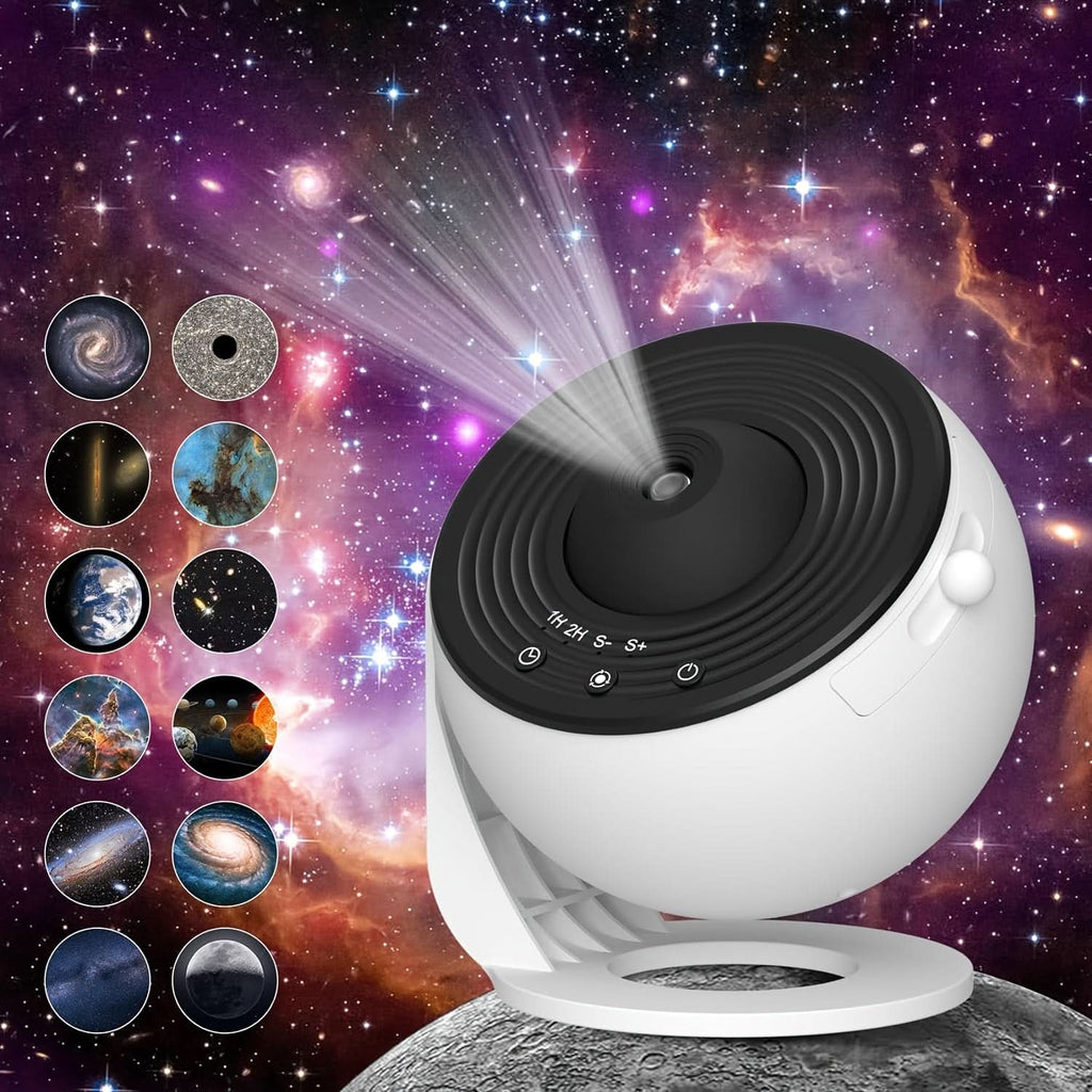 Star Projector Lamp with 13 Films & Touchpad Control