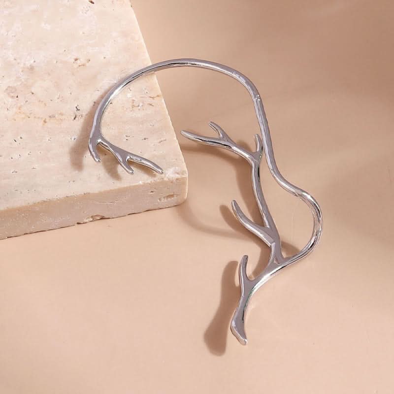 Elegant Antler Punk Alloy Ear Cuff
