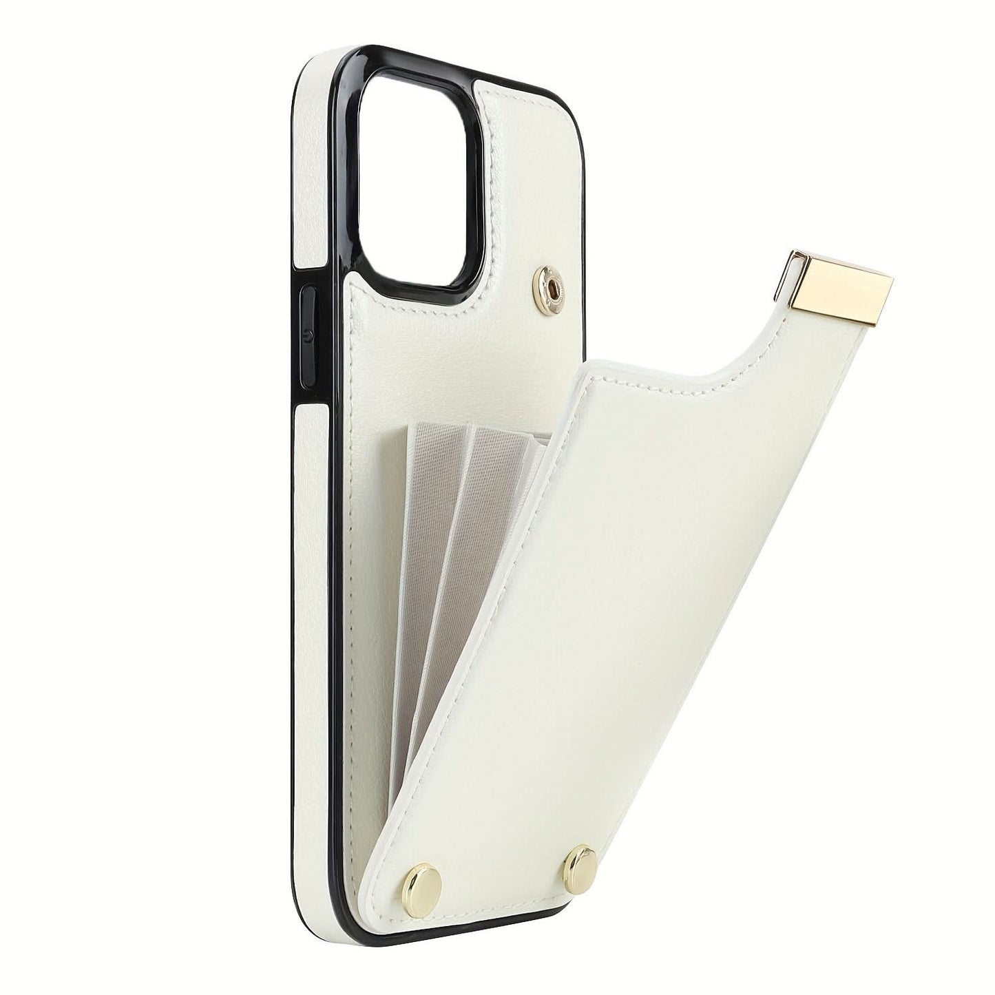 Retro Faux Leather iPhone Case with Card Slot