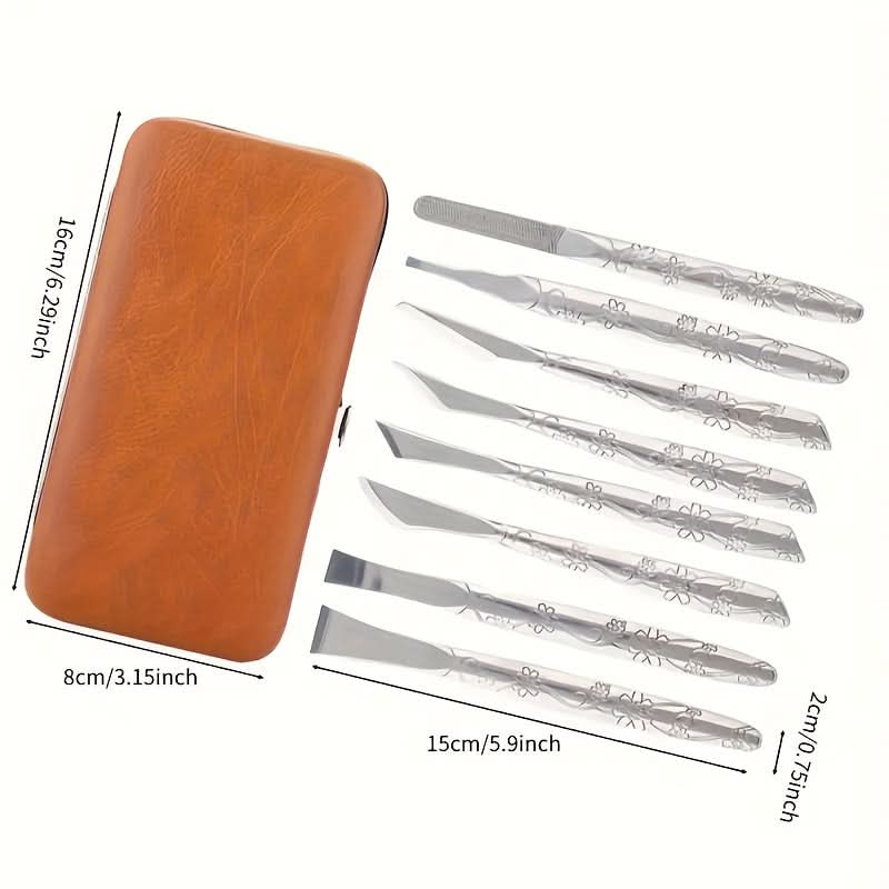 8-Piece Stainless Steel Foot Callus Remover Set