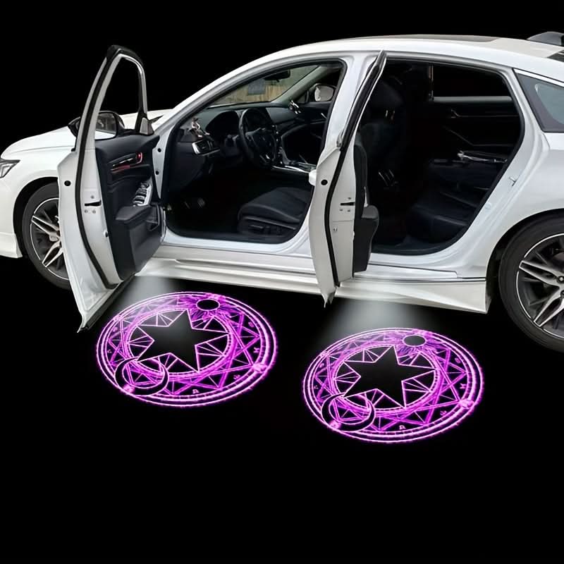 Wireless Car Door Logo Projector Light – Five-Pointed Star Ghost Shadow LED