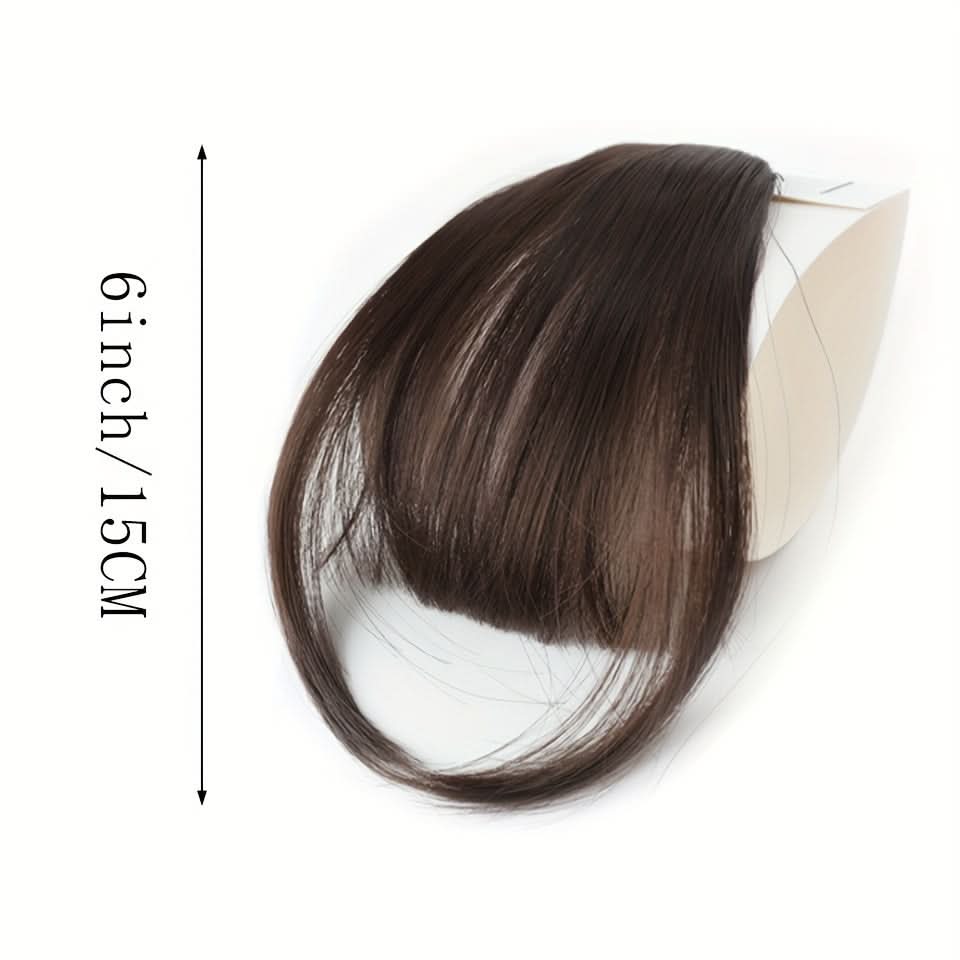 Elegant Synthetic Hair Extensions with Sideburns – Clip-In Bangs