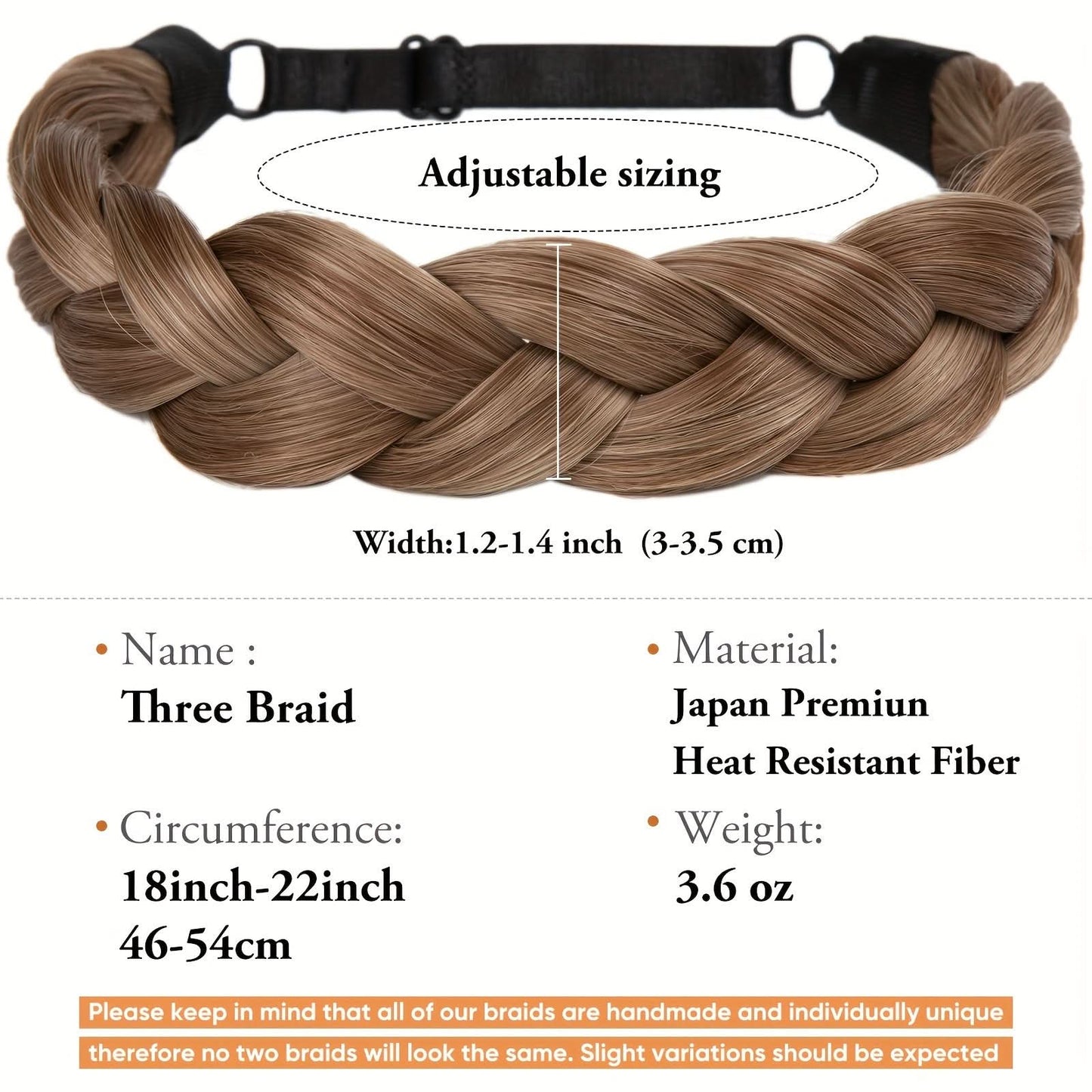 Stylish Adjustable Braided Headband for Women