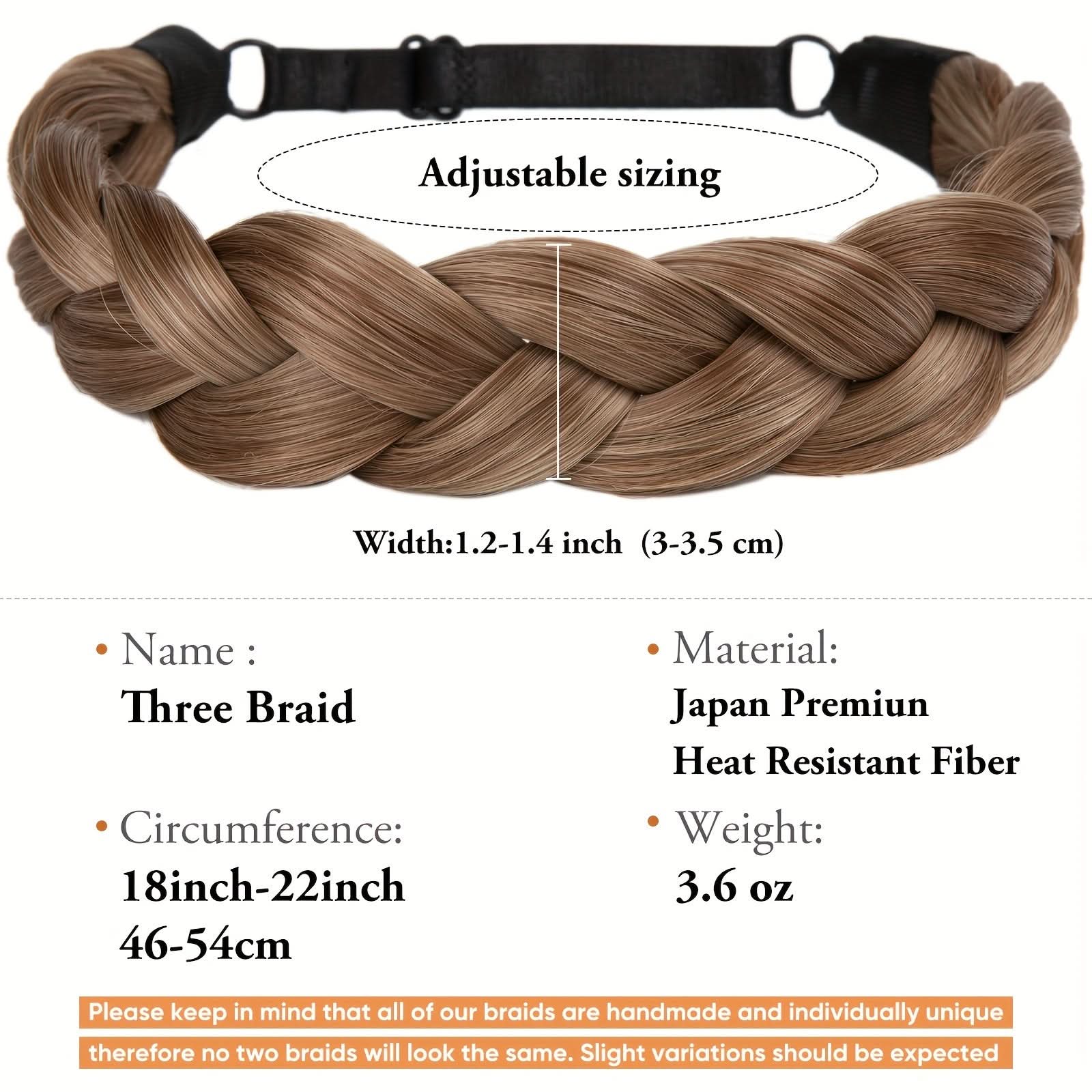 Stylish Adjustable Braided Headband for Women