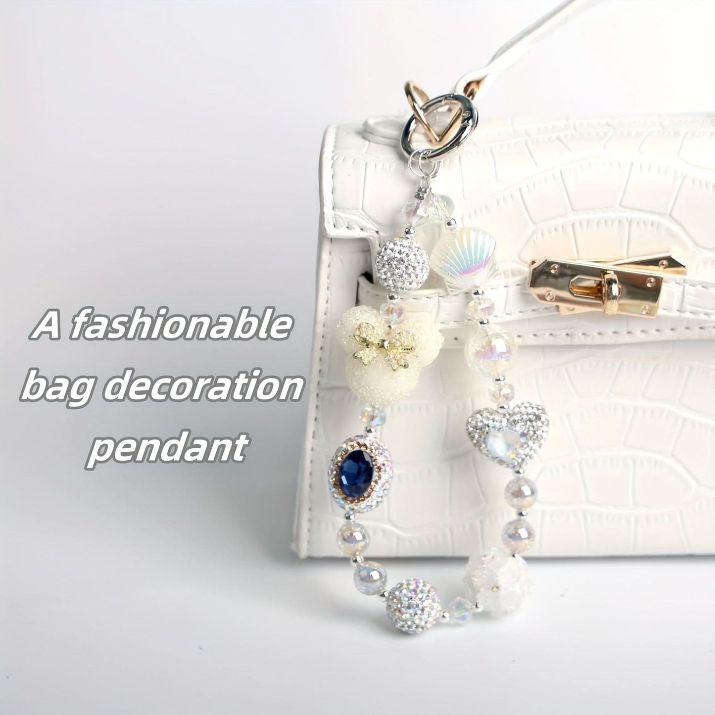 White Mobile Phone Chain – Women's Anti-Loss Wristband