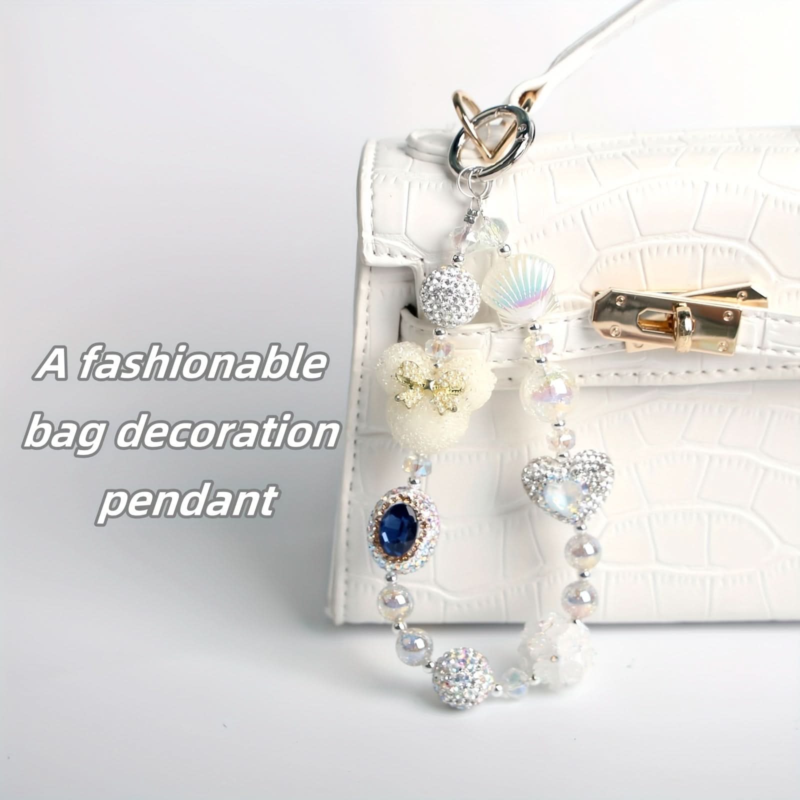 White Mobile Phone Chain – Women's Anti-Loss Wristband
