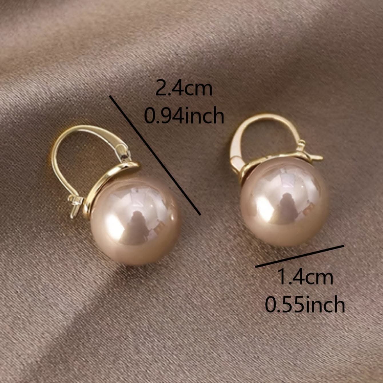 Vintage Pearl Hoop Earrings – Elegant Design