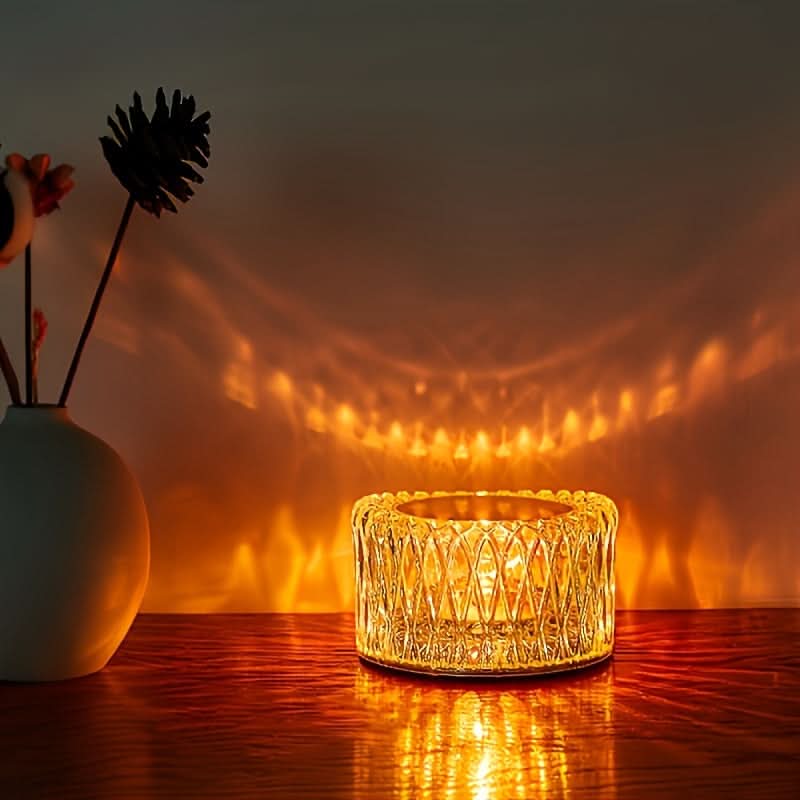 Portable Crystal LED Table Lamp with 16 Colors