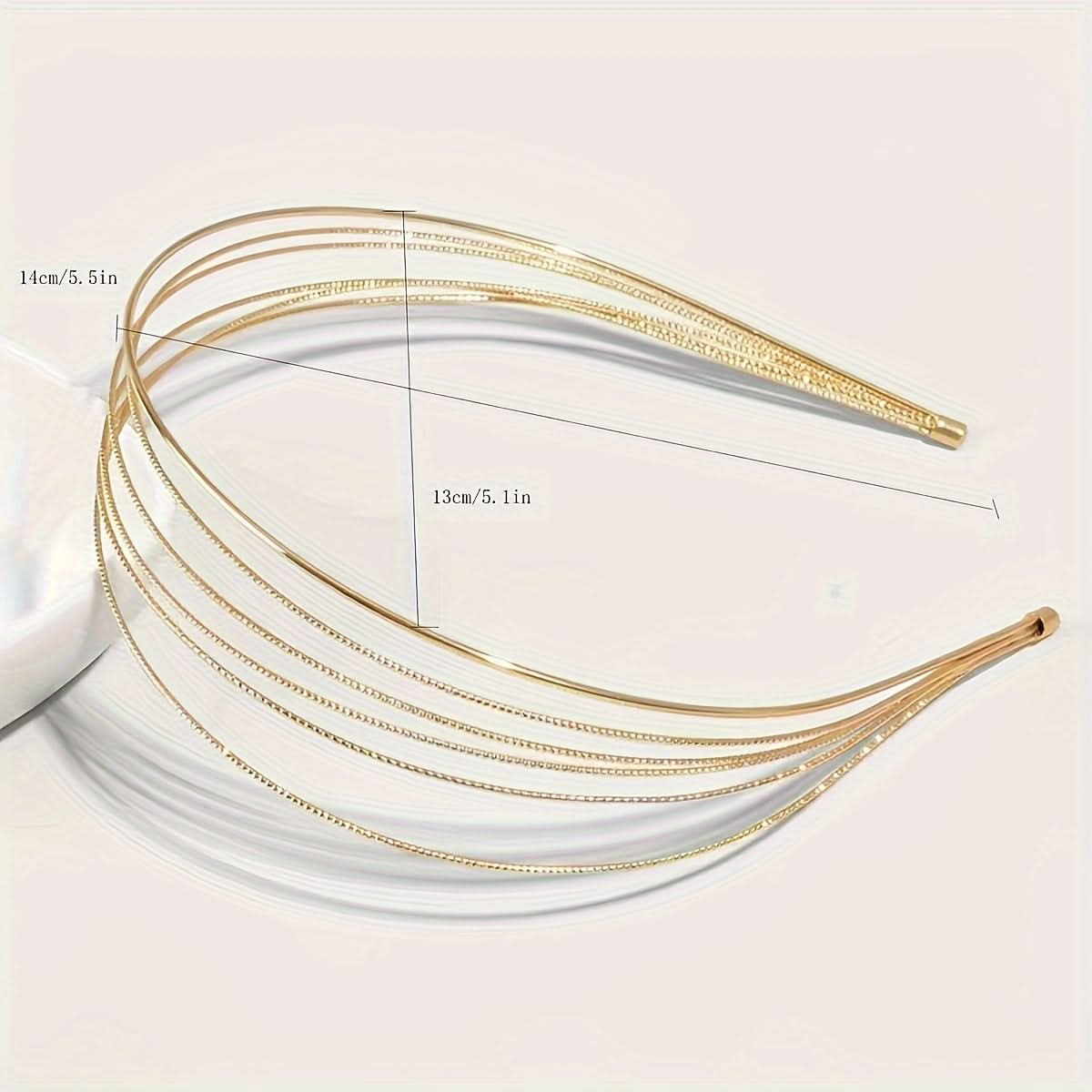 Wide Brimmed Multi-Layer Trendy Headband - Non-Slip Hair Hoop for Women