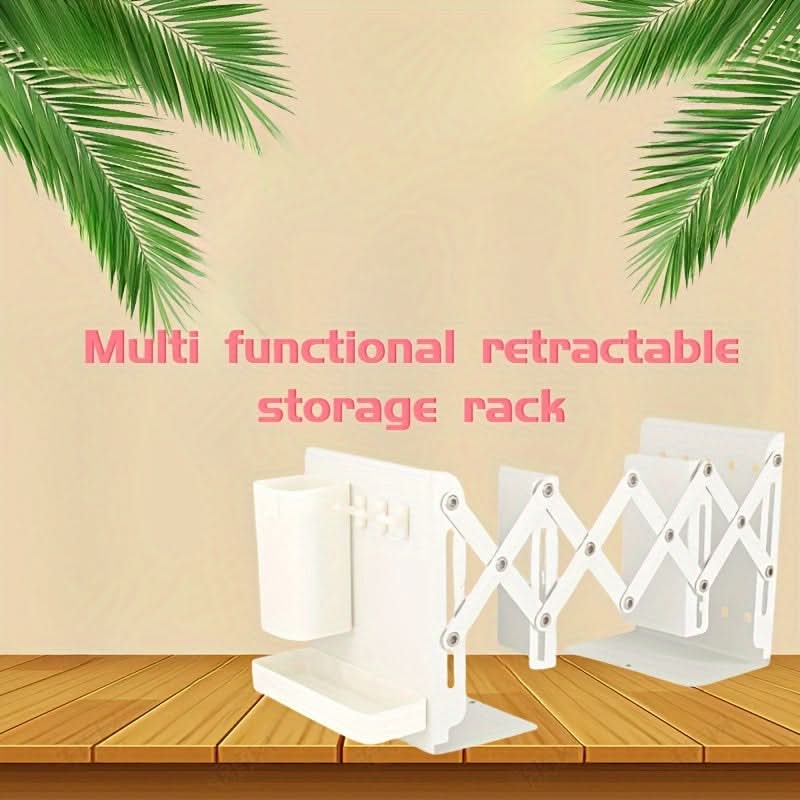 Adjustable Metal Desk Organizer File Rack