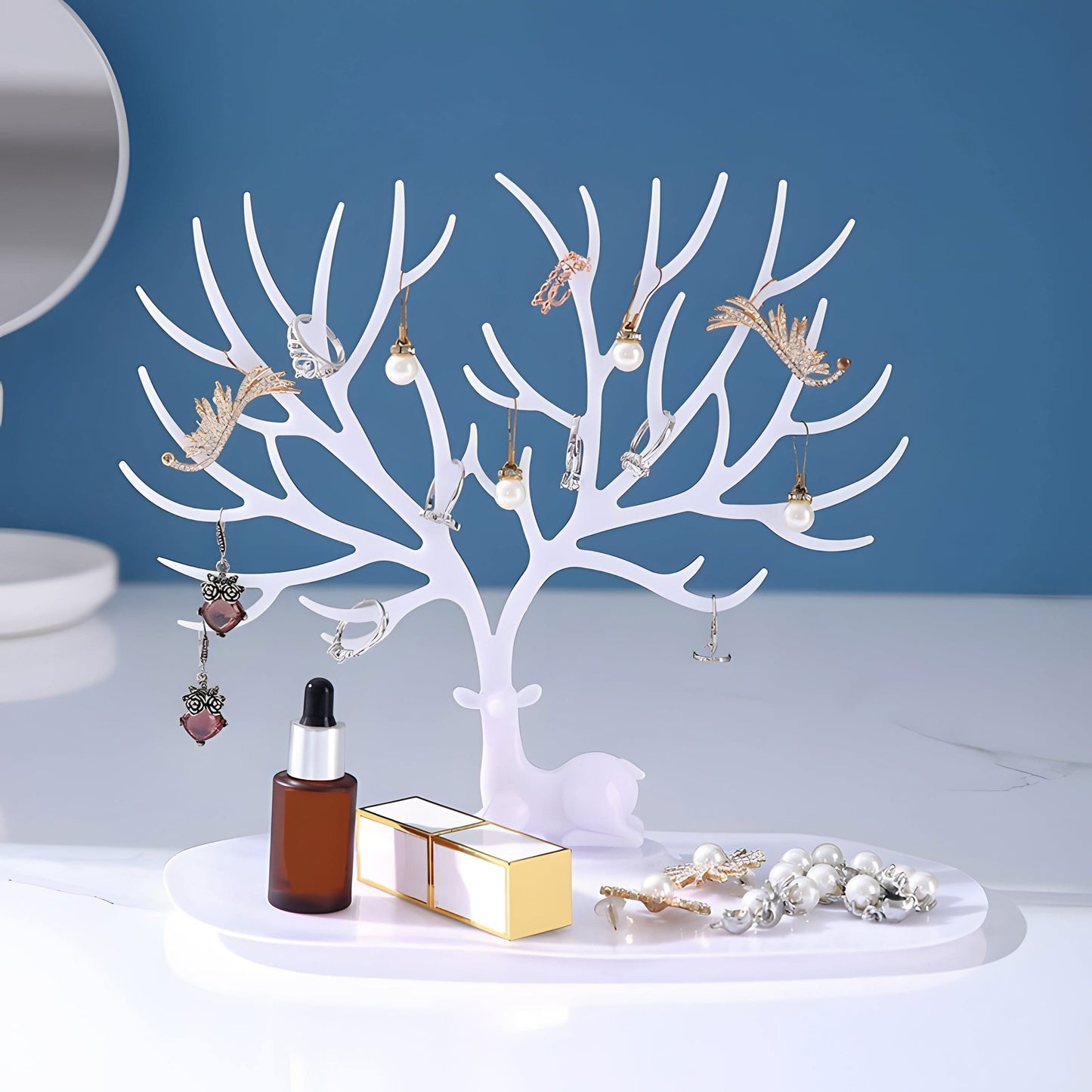 Vintage Deer Branch Jewelry Organizer – Elegant Display Stand