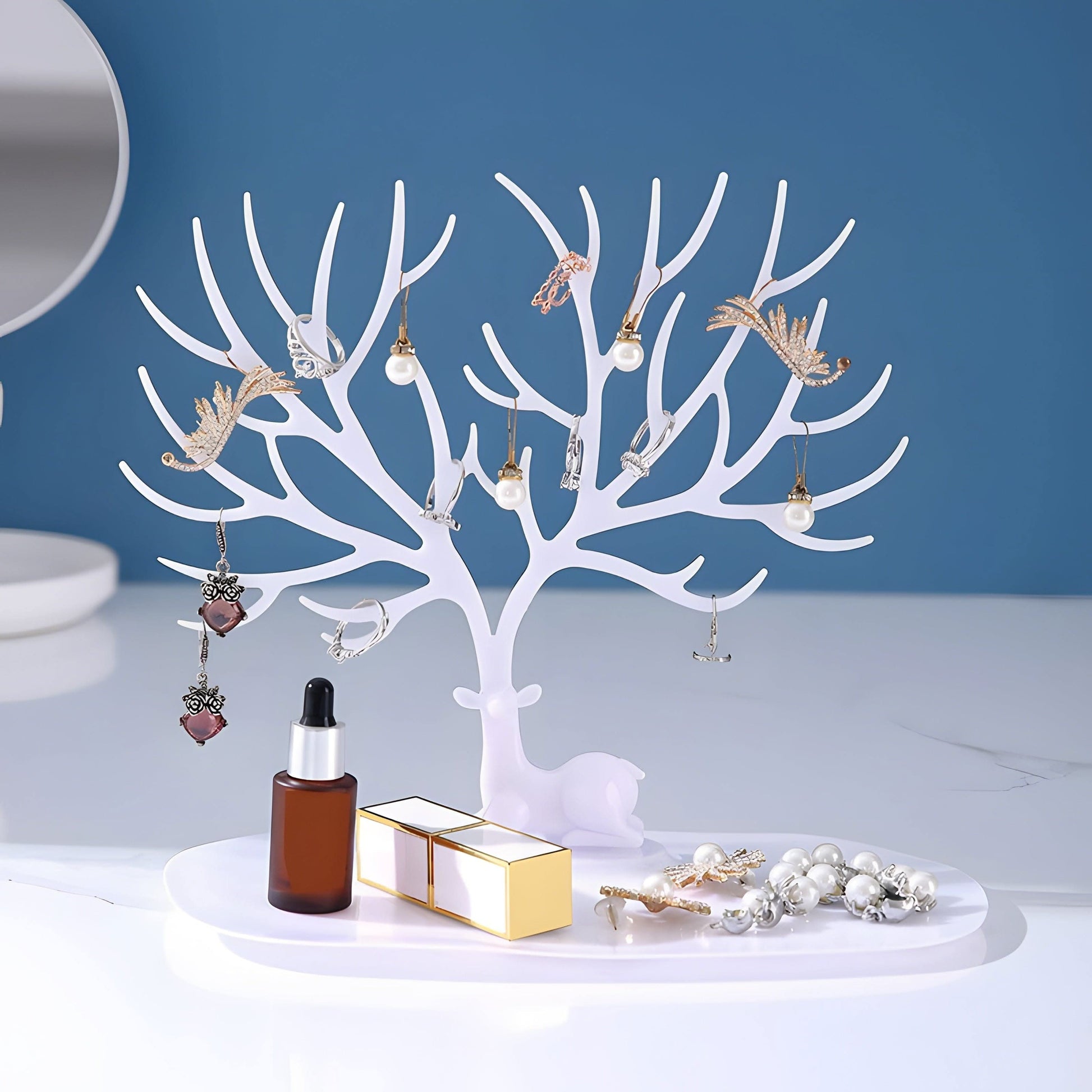 Vintage Deer Branch Jewelry Organizer – Elegant Display Stand