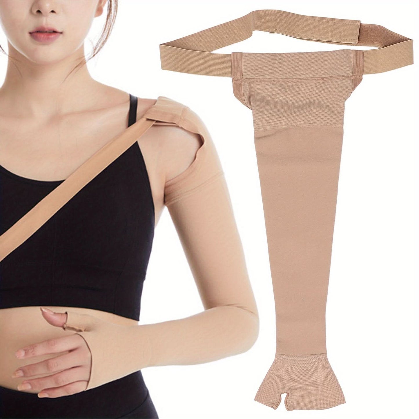 Lymphedema Compression Arm Sleeve – Post-Mastectomy Support Sleeve