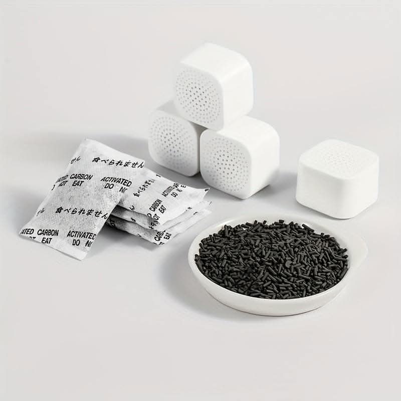 6-Pack Charcoal Air Purifying Bags - Odor Absorber & Freshener