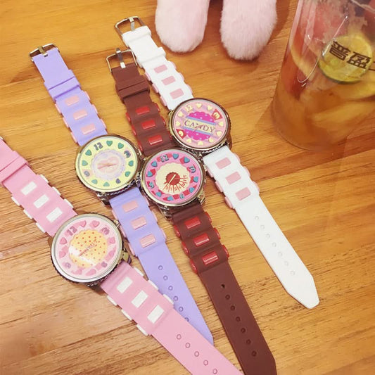 Fashion Trend Jelly Watches – Colorful Candy Colors, Harajuku Style