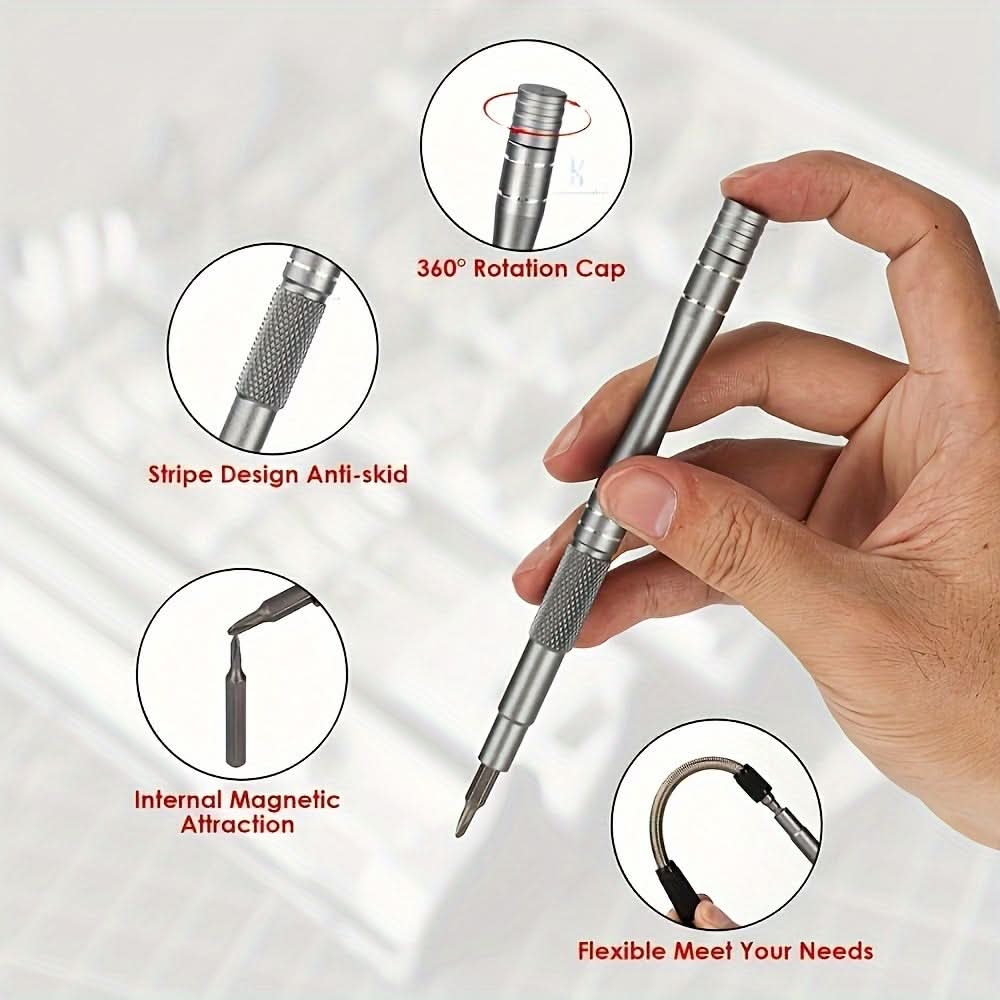 128-in-1 Magnetic Precision Screwdriver Set for Electronics