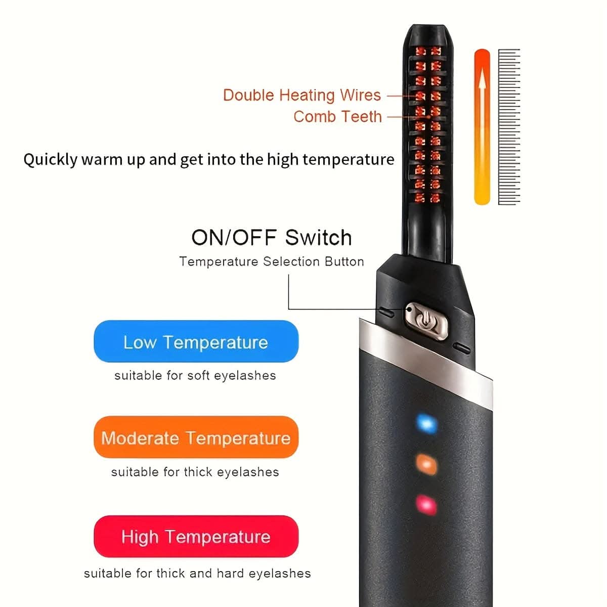 Portable Electric Eyelash Curler