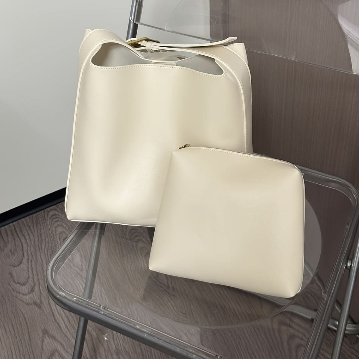 Stylish Casual Coin Purse and Tote Bag Set